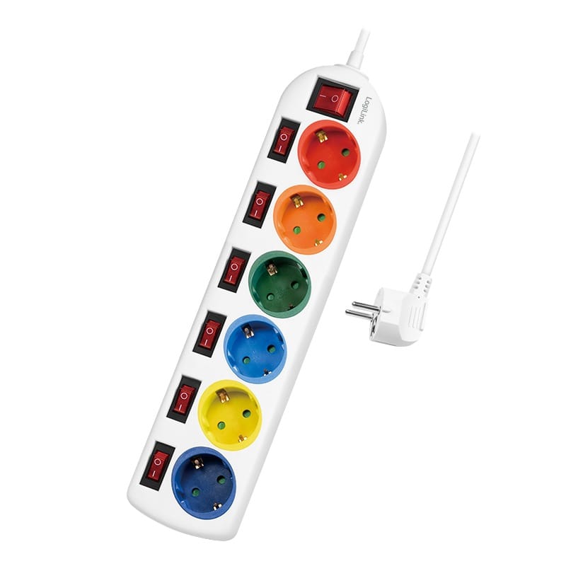 Prelungitor LOGILINK LPS259 6 Prize Schuko 16A Protecție Copii