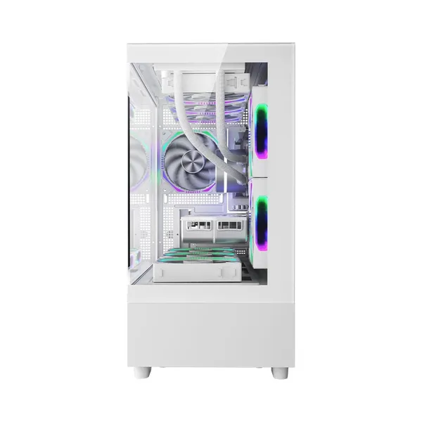 Carcasă PC 1STPLAYER MI5 Mid Tower ARGB Alb - imagine 5