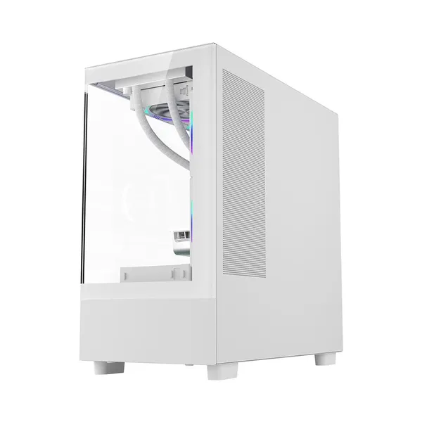 Carcasă PC 1STPLAYER MI5 Mid Tower ARGB Alb - imagine 2