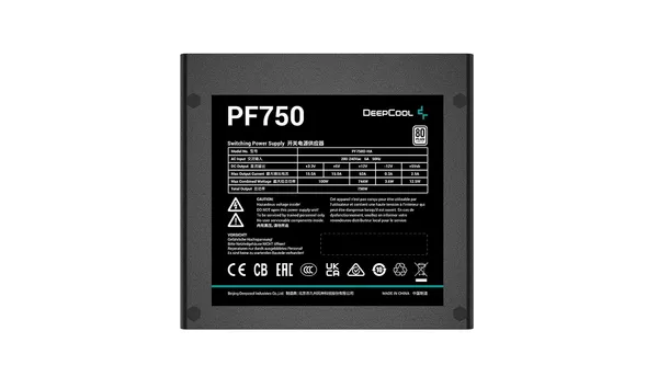 Sursă PC DEEPCOOL PF750D 750W 80 PLUS White