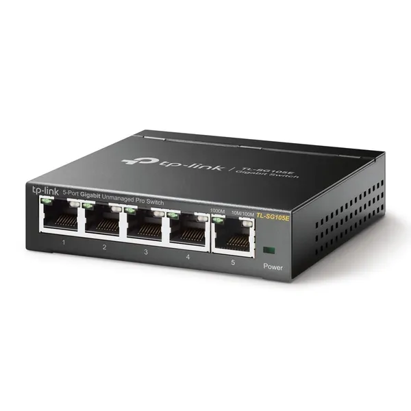 Switch TP-LINK TL-SG105E 5 Porturi Gigabit Managed - imagine 2