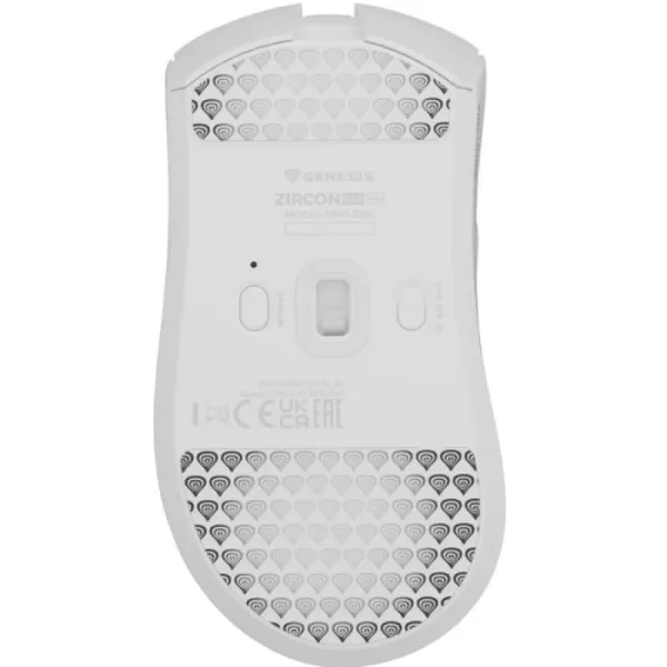 Mouse GENESIS Zircon 880 PRO Wireless 30000 DPI Alb
