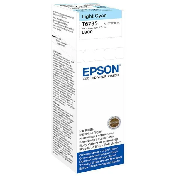 Cartus Cerneala EPSON T6735 Light Cyan Original 70ml - imagine 2