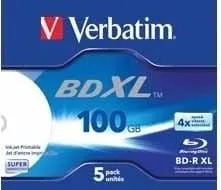 Disc Blu-ray VERBATIM BD-R XL 100GB 4x Wide Inkjet Printable 43789