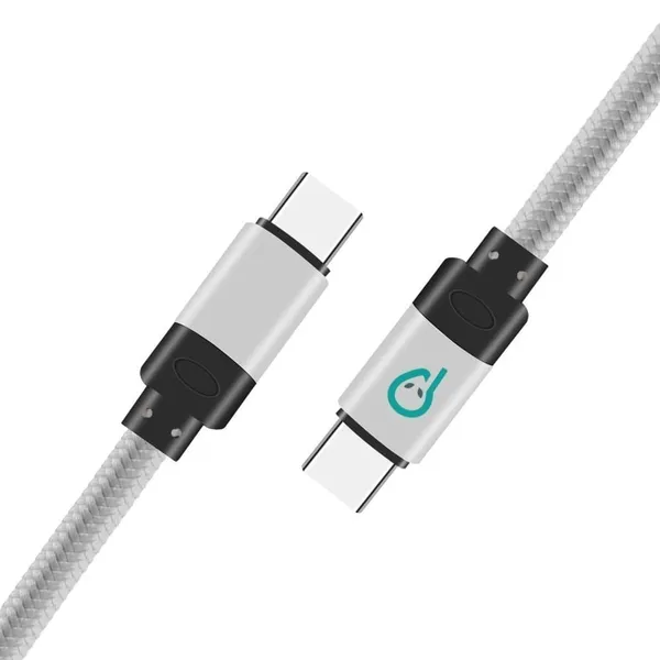 Cablu Date și Alimentare SPACER USB Type-C 2m Gri SPDC-TYPEC-TYPEC-BRD-SL-1.8