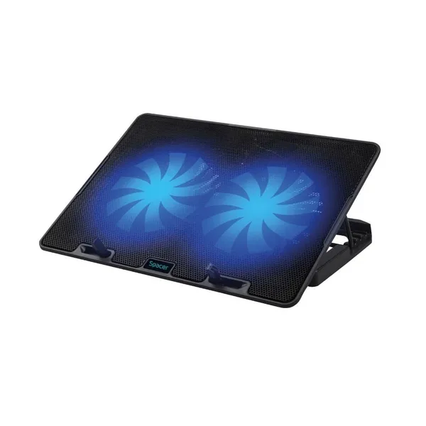 Stand Notebook SPACER SPNS-Gaming-2F 17" Negru - imagine 1