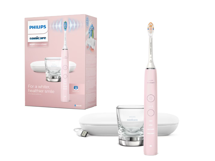 Periuță electrică PHILIPS Sonicare Diamond Clean 9000 Roz HX9911/21 - imagine 2