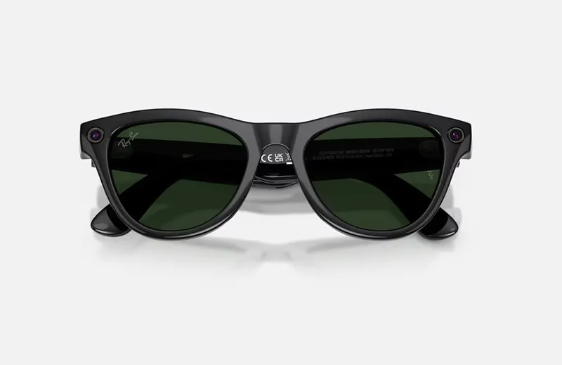 Ochelari Smart RAYBAN Meta Skyler High Bridge Fit Negru Lucios Transitions Gen 2 - imagine 4