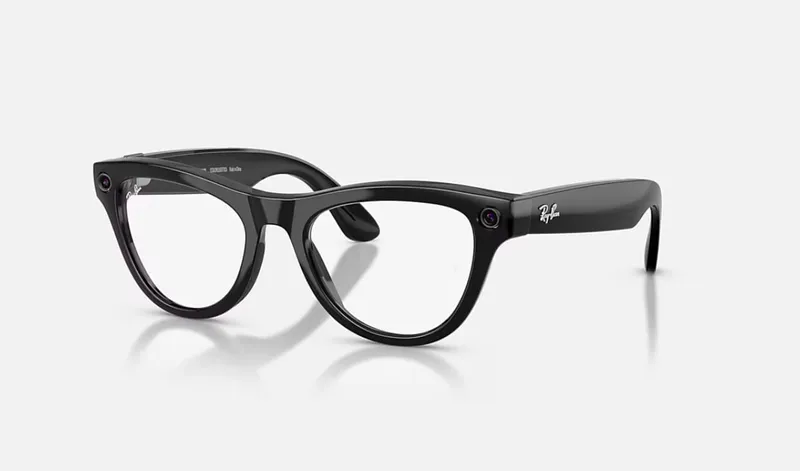 Ochelari Smart RAYBAN Meta Skyler High Bridge Fit Negru Lucios Transitions Gen 2