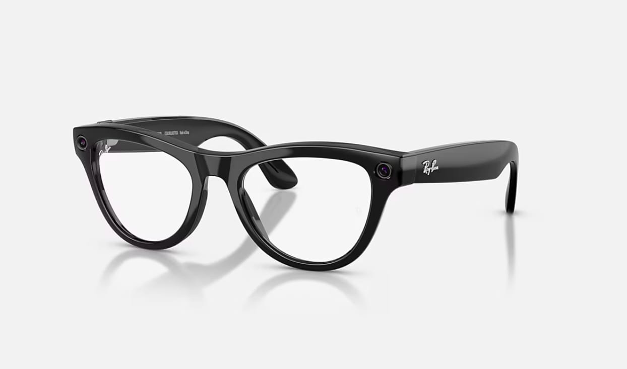 Ochelari Smart RAYBAN Meta Skyler High Bridge Fit Negru Lucios Transitions Gen 2