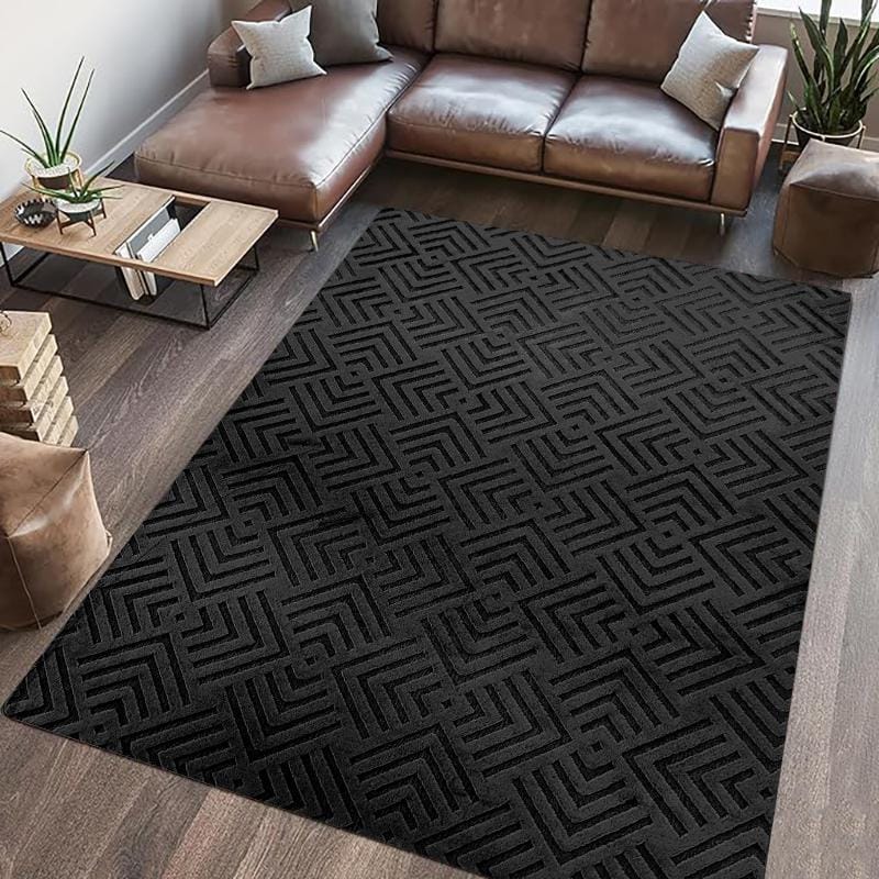 Covor BLANITA Dover 200x300 cm Negru Poliester