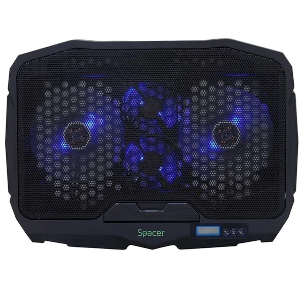 Stand SPACER SPS-Gaming Notebook 17 inch Negru