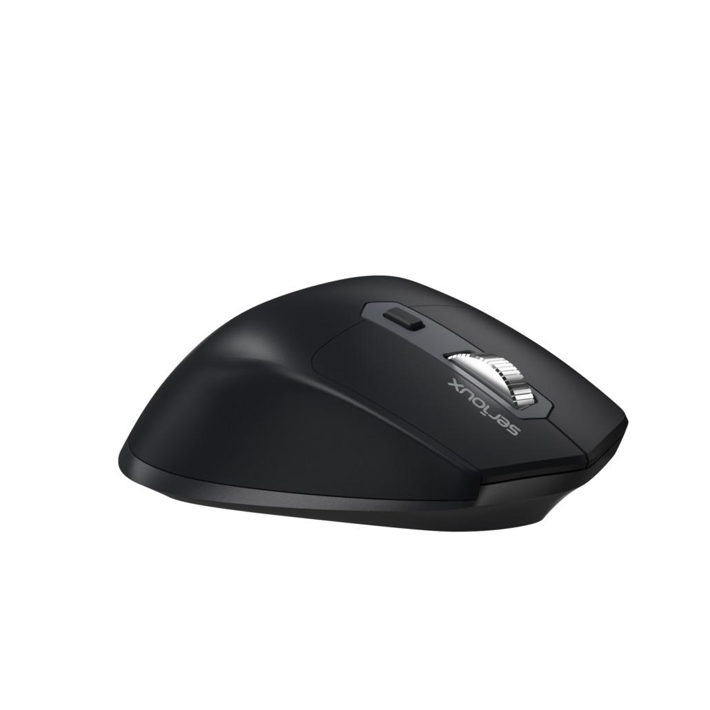 Mouse SERIOUX Apex 166 Wireless Reîncărcabil Negru - imagine 2