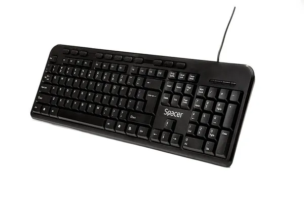 Tastatură SPACER SPKB-169 USB Multimedia Anti-spill Negru - imagine 3