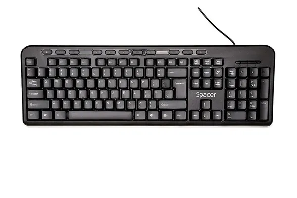Tastatură SPACER SPKB-169 USB Multimedia Anti-spill Negru - imagine 2