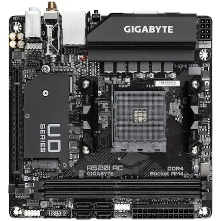Placă de bază GIGABYTE A520I AC Socket AM4 Mini ITX DDR4 - imagine 2