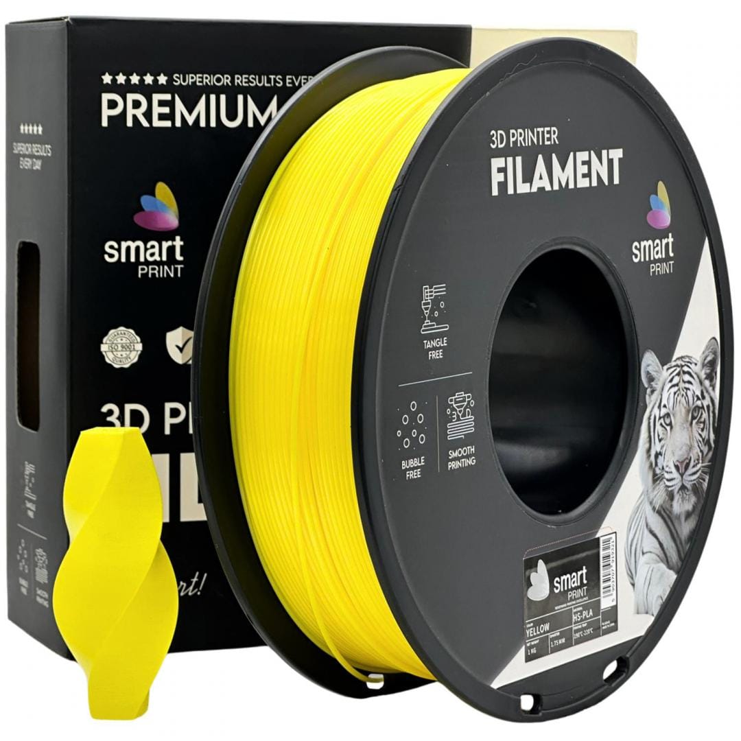 Filament 3D SMART PRINT PLA 1.75 mm Galben 1 kg