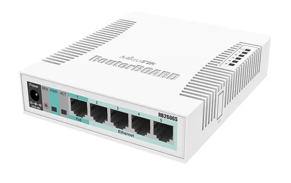 Switch MIKROTIK CSS106-5G-1S 5xGigabit 1xSFP Unmanaged - imagine 1