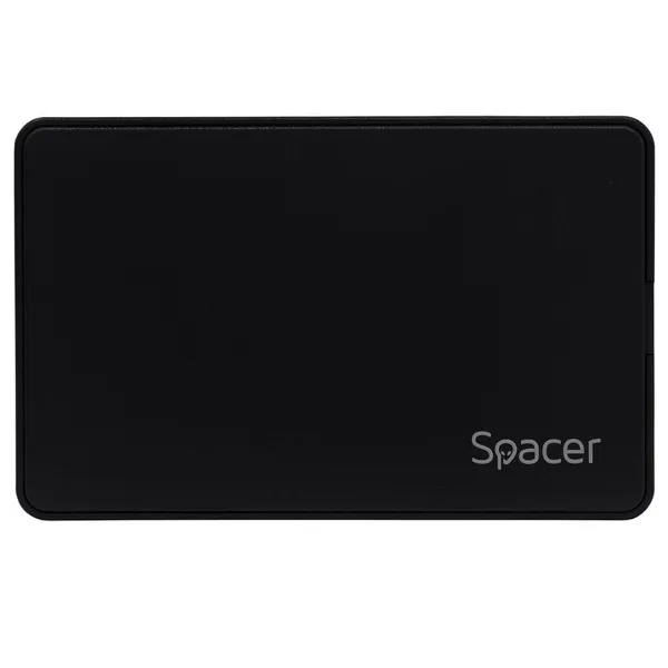 Rack Extern SPACER SPR-TYPE-C-01 USB-C Plastic Negru - imagine 2
