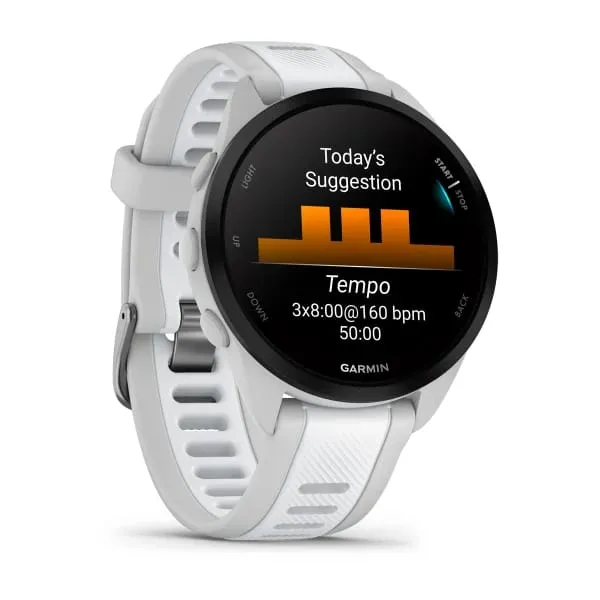 Ceas Smartwatch GARMIN Forerunner 165 AMOLED Mist Grey/Whitestone - imagine 3
