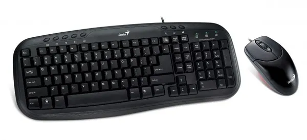Kit Tastatură + Mouse GENIUS Smart KM-200 USB Negru