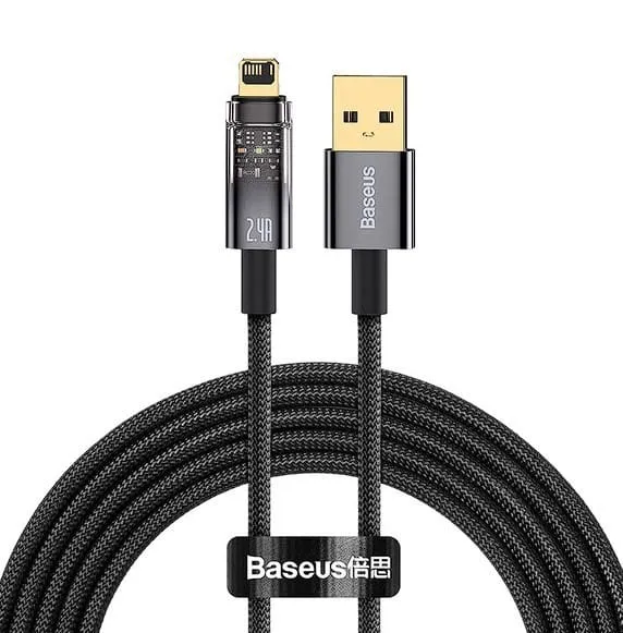 Cablu alimentare BASEUS Explorer Lightning 2m Negru CATS000501