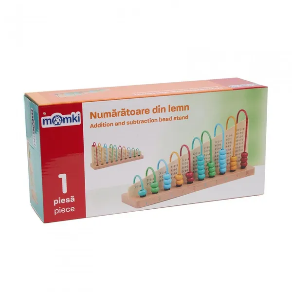 Numărătoare din lemn MOMKI MKT1042 Joc educativ