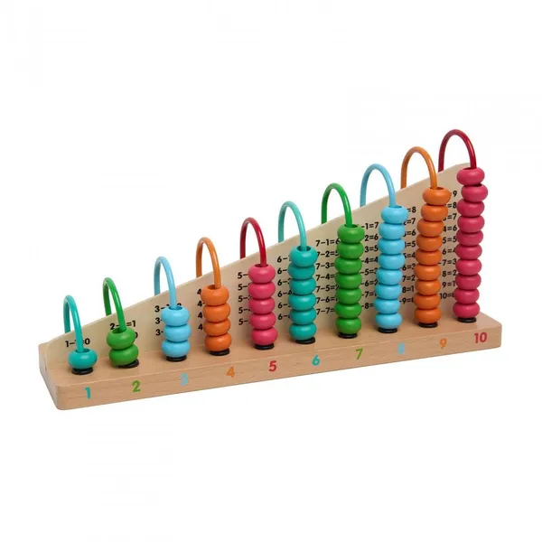 Numărătoare din lemn MOMKI MKT1042 Joc educativ - imagine 3