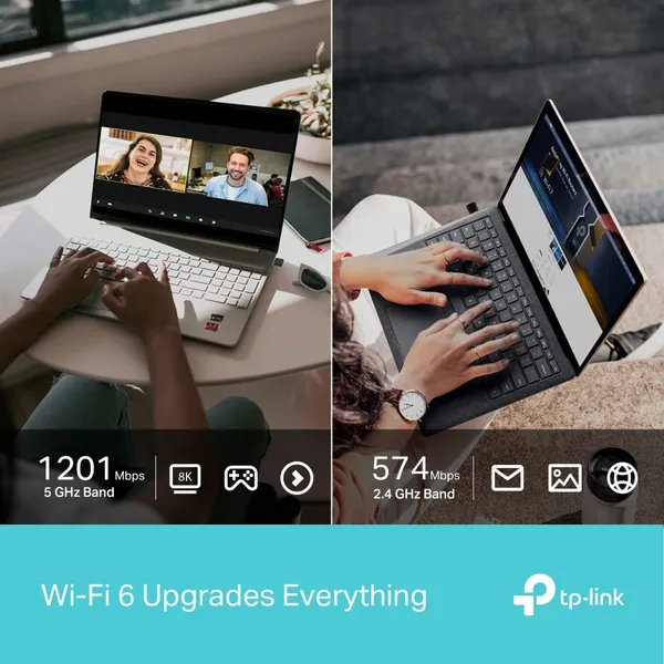 Adaptor Wi-Fi 6 Nano USB TP-Link Archer TX20U Nano, AX1800 Dual-Band - imagine 4