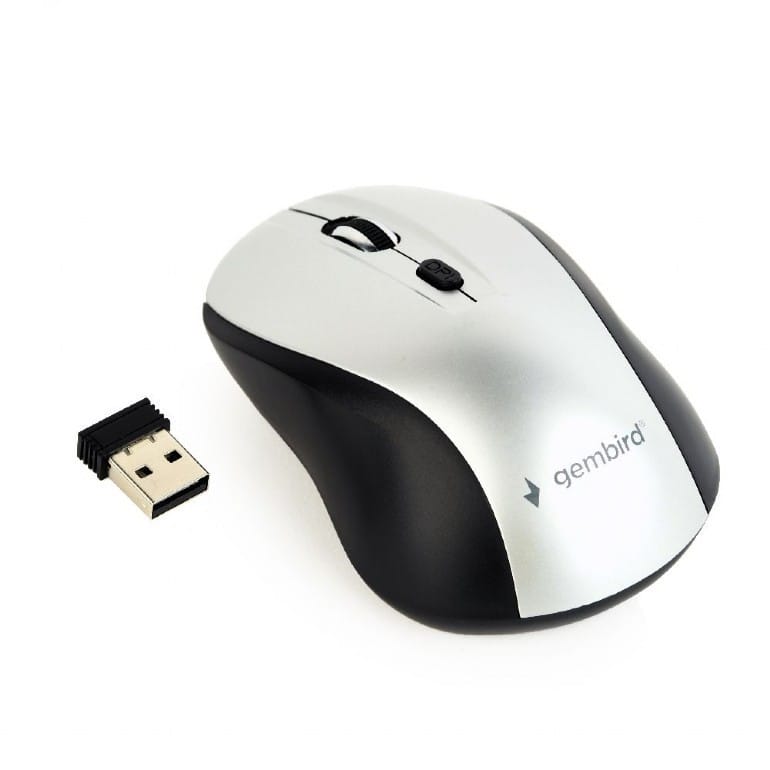 Mouse GEMBIRD MUSW-4B-02-BS Wireless 1600 DPI Negru-Gri