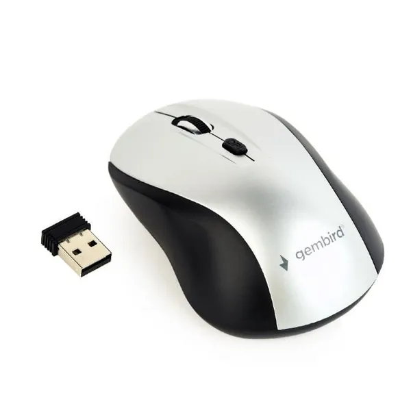 Mouse GEMBIRD MUSW-4B-02-BS Wireless 1600 DPI Negru-Gri