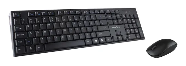 Kit Tastatură + Mouse SERIOUX NK9800WR Wireless 2.4GHz Negru