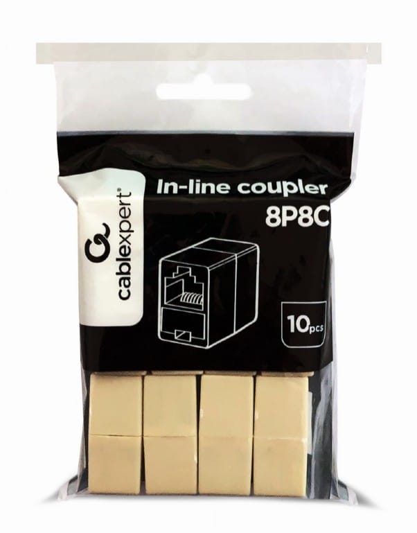 Cuplă RJ-45 GEMBIRD TA-350-10 RJ45(M)x2 10 bucăți