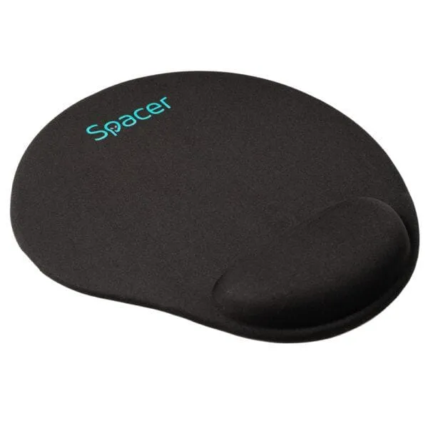 Mousepad SPACER cu Suport Gel Încheietură 240x220mm Negru