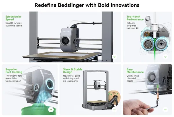 Imprimantă 3D CREALITY ENDER-3 V3 FDM 220x220x250mm