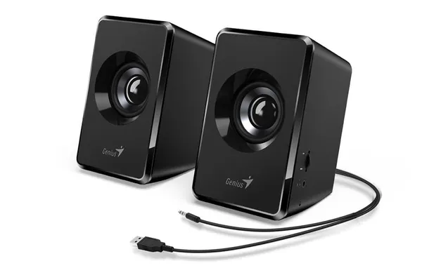 Boxe GENIUS SP-U125 2.0 Negru 3W RMS Jack 3.5mm - imagine 2