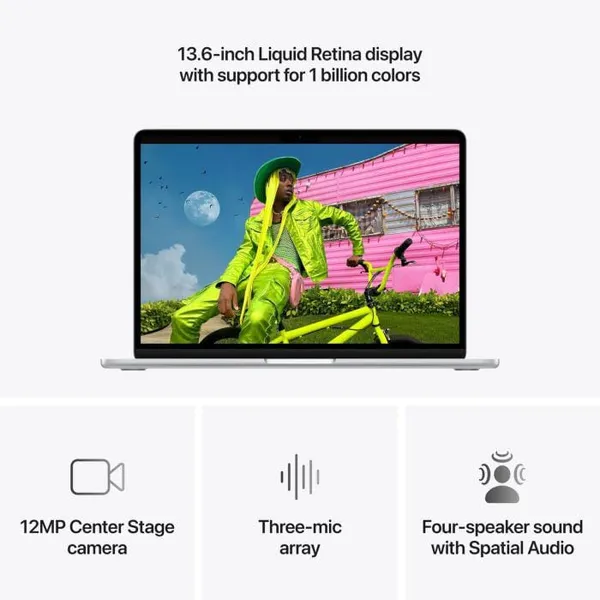 Laptop APPLE MacBook Air 15.3 Retina M5 16GB 1TB Silver - imagine 7