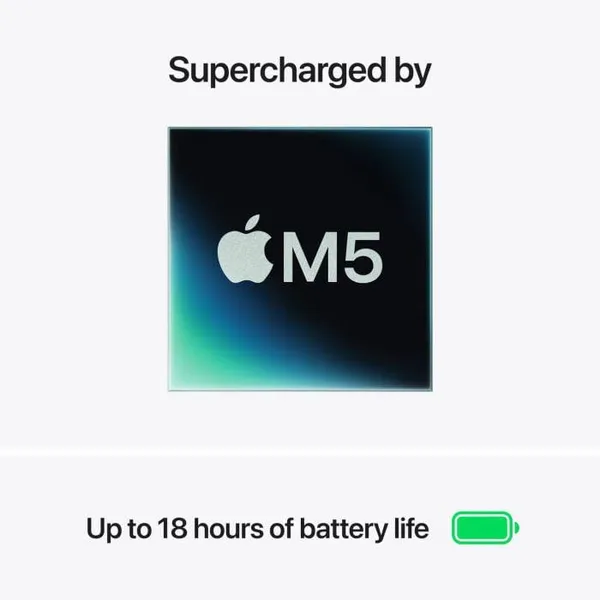 Laptop APPLE MacBook Air 15.3 Retina M5 16GB 1TB Silver - imagine 8