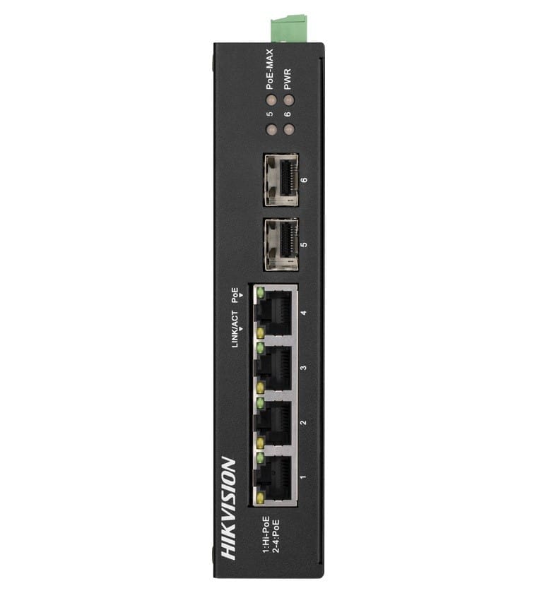Switch HIKVISION DS-3T0506HP-E/HS 4-Port PoE
