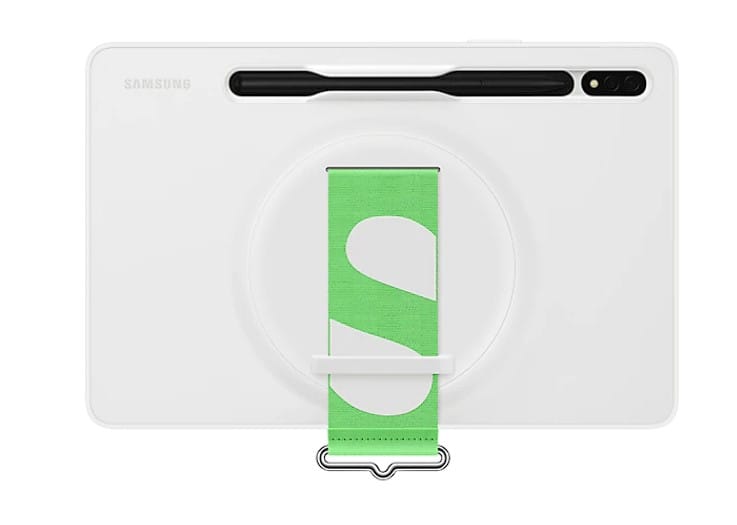Husă Tabletă SAMSUNG Galaxy Tab S8/S7 Strap Cover Alb