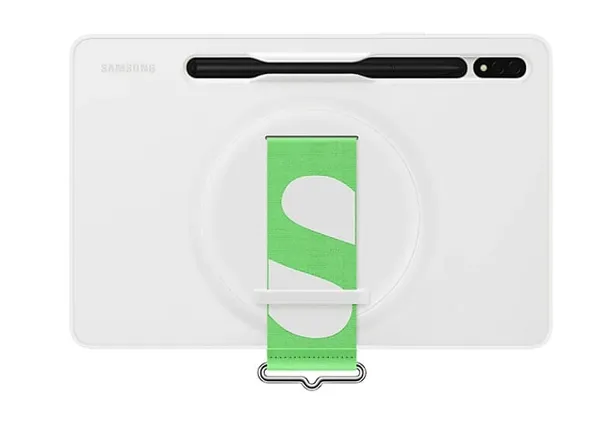 Husă Tabletă SAMSUNG Galaxy Tab S8/S7 Strap Cover Alb