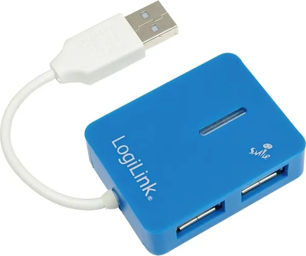 Hub USB LOGILINK UA0136 4 Porturi 2.0 Albastru