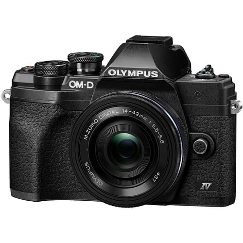 Aparat Foto Mirrorless OLYMPUS OM-D E-M10 Mark IV cu Obiectiv 14-42mm Negru