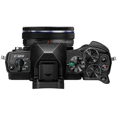 Aparat Foto Mirrorless OLYMPUS OM-D E-M10 Mark IV cu Obiectiv 14-42mm Negru - imagine 3