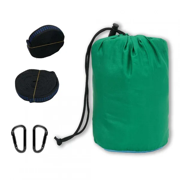 Hamac Travel Green 270x140 cm Nailon Verde - imagine 3