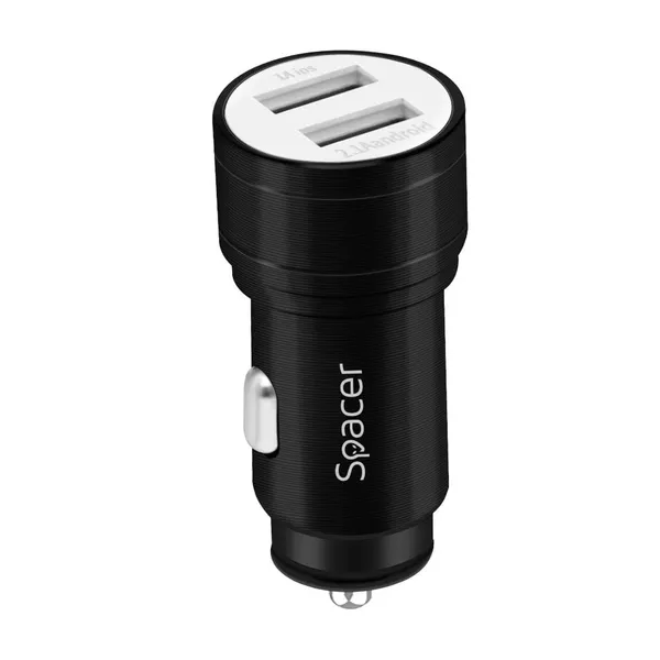 Încărcător Auto SPACER SPCC-DUO-02 Fast Charge 17W Negru