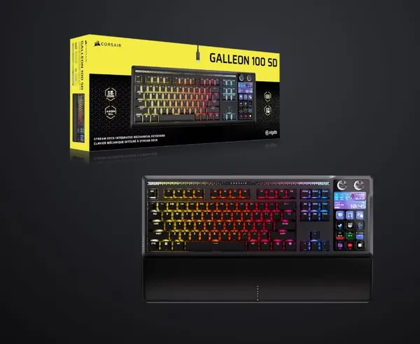 Tastatură Mecanică CORSAIR Galleon 100 SD RGB USB Negru - imagine 2