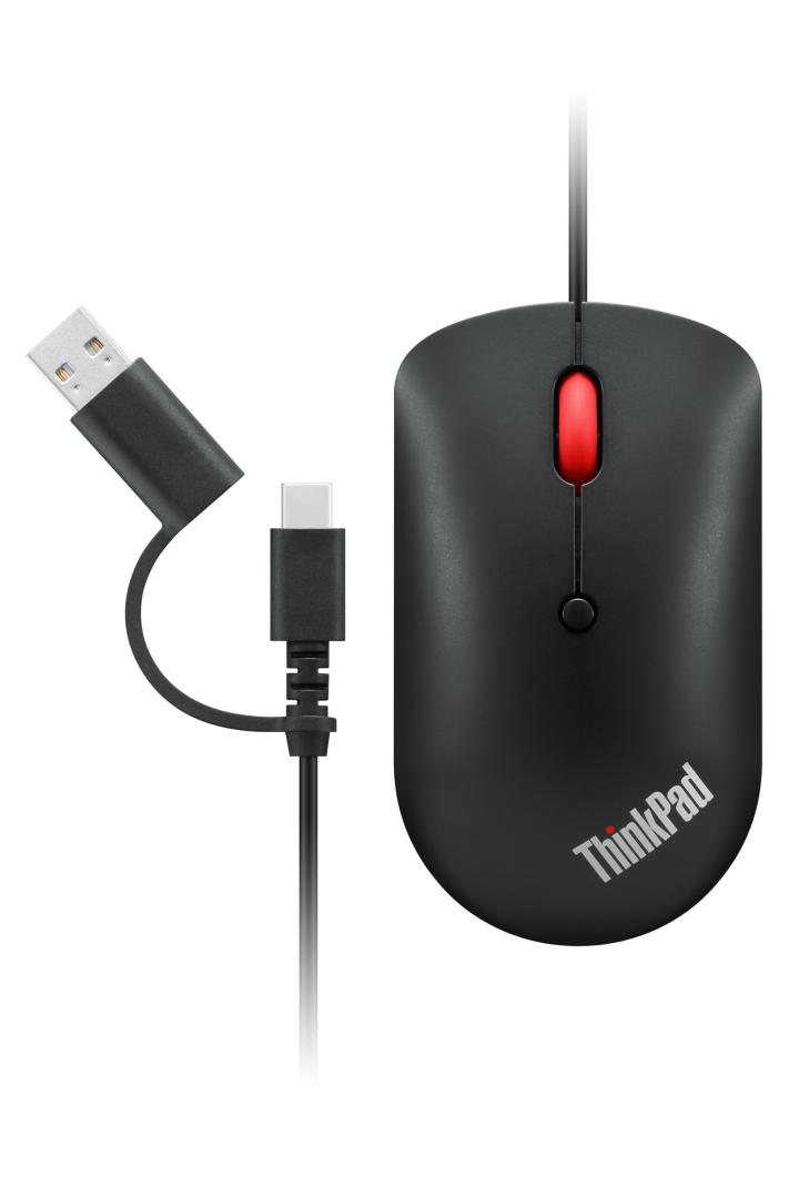 Mouse LENOVO ThinkPad USB-C Compact 1600 DPI Negru