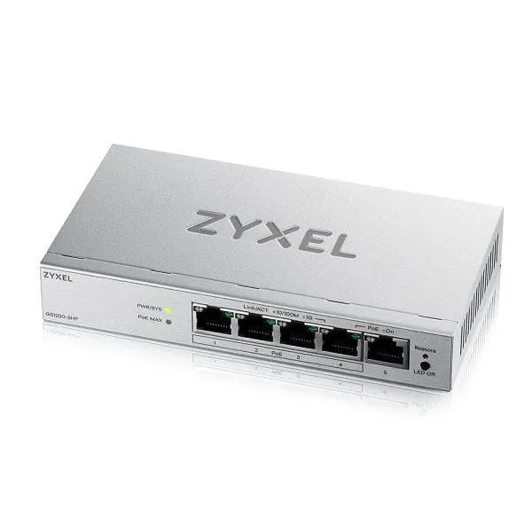 Switch ZYXEL GS1200-5HPV3 5 Porturi Gigabit PoE Web-Managed