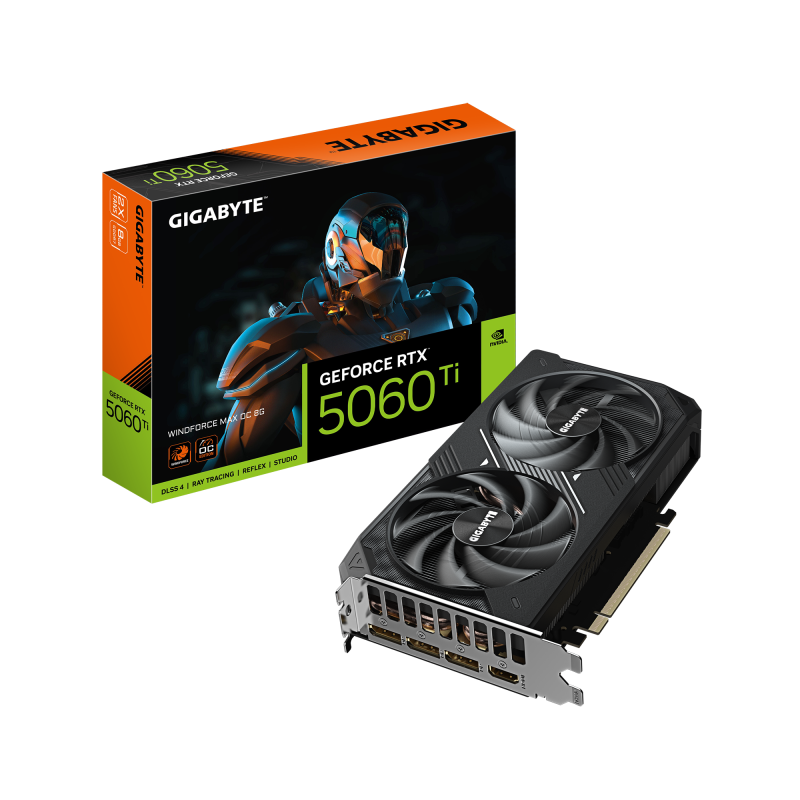 Placă video GIGABYTE GeForce RTX 5060 Ti Windforce Max OC 6GB GDDR7